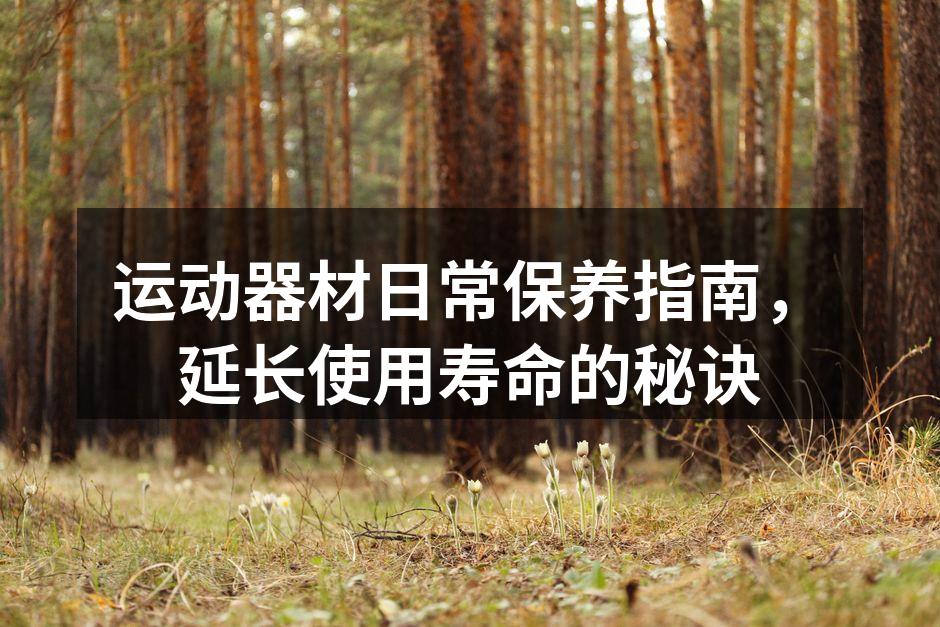 正确保养运动器材，延长使用寿命